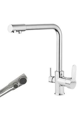 3 Yollu Musluk | Sıcak – Soğuk – Arıtmalı Mutfak Bataryası